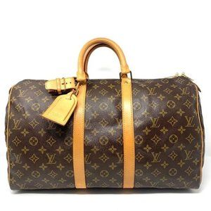 Auth Louis Vuitton Keepal 45 Monogram Travel Bag